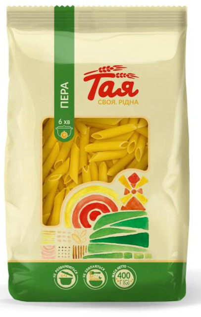 Макаронні вироби ТАЯ Перо екстра в/г, 400г